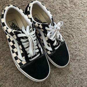 Checkered Old School Vans